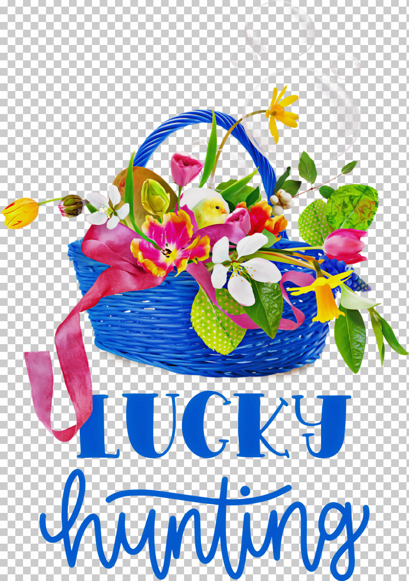 Lucky Hunting Happy Easter Easter Day PNG, Clipart, Basket, Christmas Day, Easter Basket, Easter Bunny, Easter Day Free PNG Download