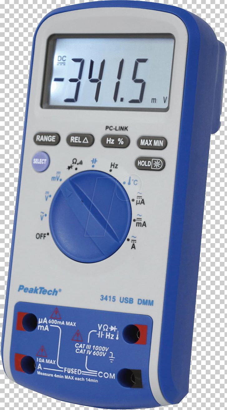 Electronics Digitalmultimeter Liquid-crystal Display USB PNG, Clipart, Battery, Computer Port, Current Clamp, Digit, Digital Electronics Free PNG Download