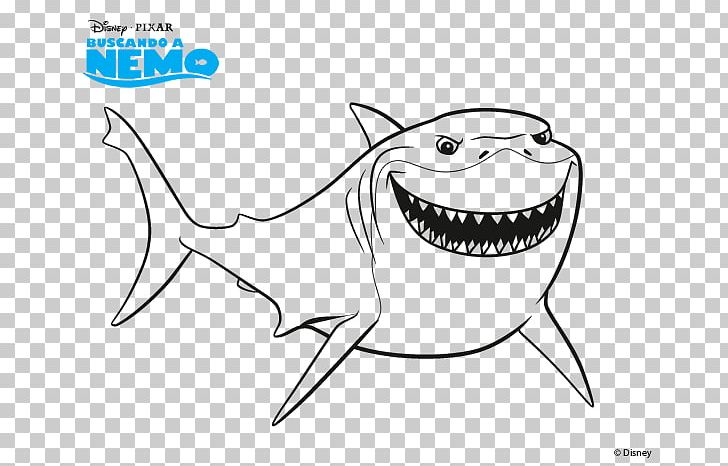 Bruce Nemo Coloring Book Drawing Shark PNG, Clipart, Angle, Artwork, Black, Black And White, Bruce Free PNG Download