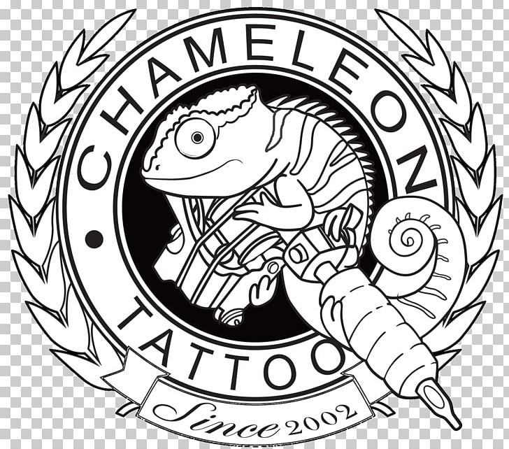 Chameleon Tattoo Tattoo Artist Chameleons Body Piercing PNG, Clipart, Animal, Art, Artwork, Black And White, Body Piercing Free PNG Download