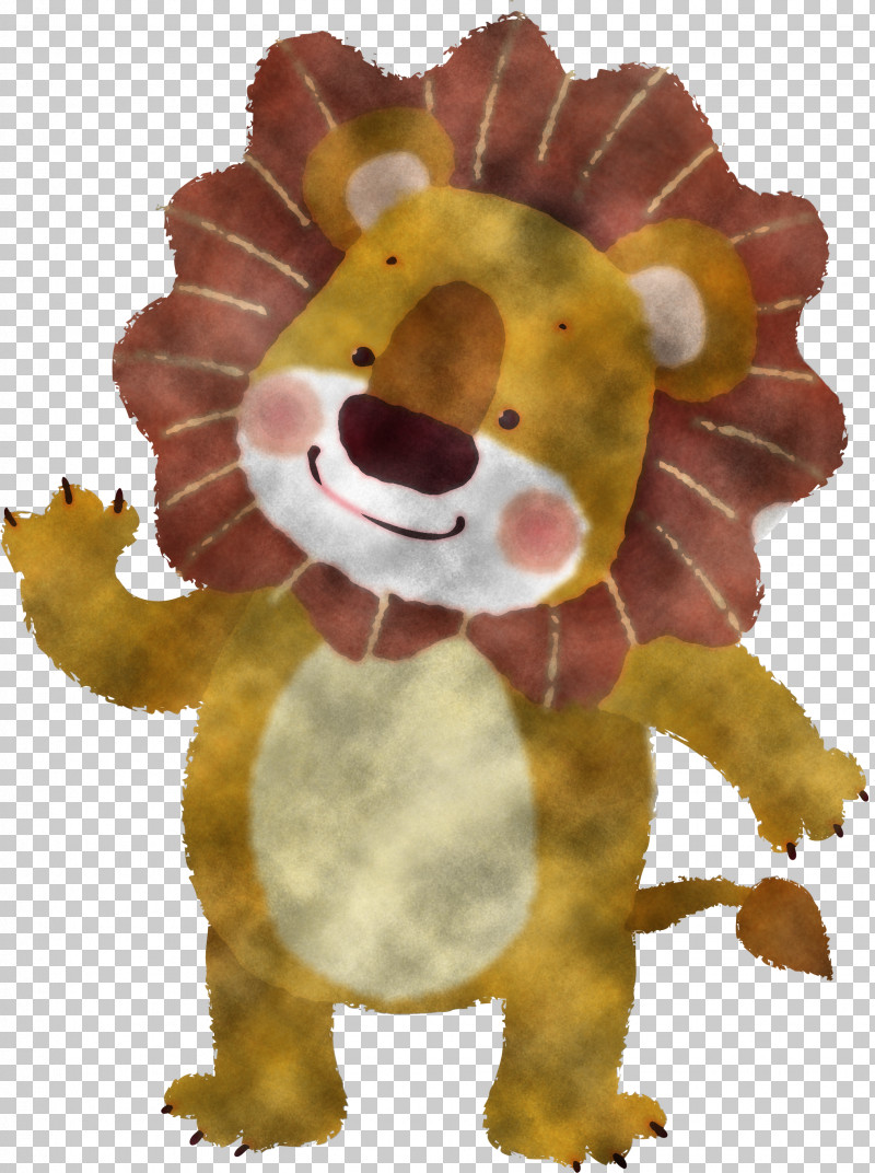 Lion Cartoon Yellow Animation Stuffed Toy PNG, Clipart, Animation, Cartoon, Flower, Lion, Plant Free PNG Download