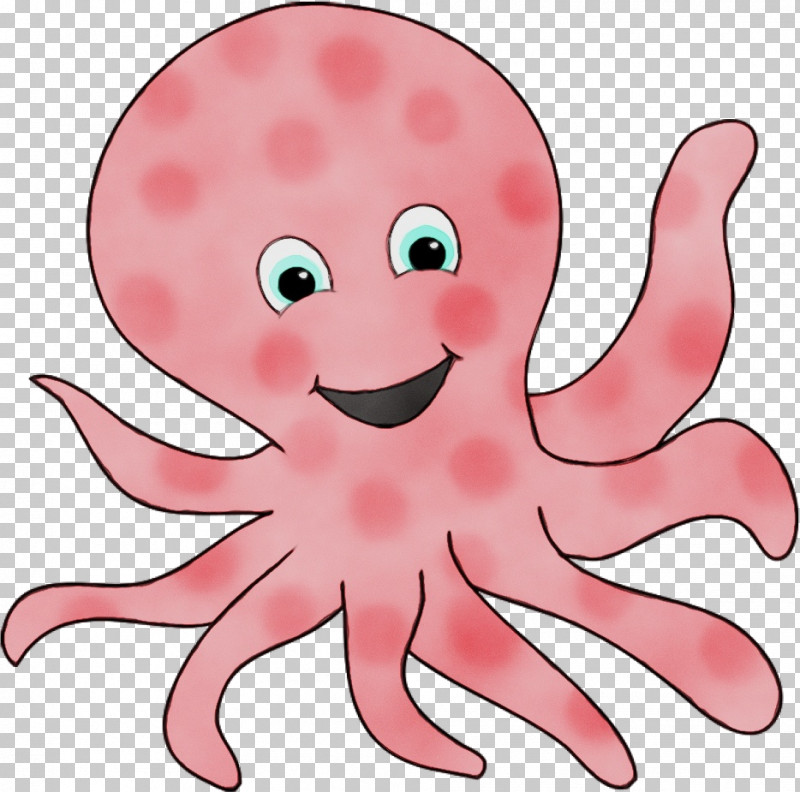 Octopus Pink Giant Pacific Octopus Cartoon Head PNG, Clipart, Cartoon, Giant Pacific Octopus, Head, Octopus, Paint Free PNG Download