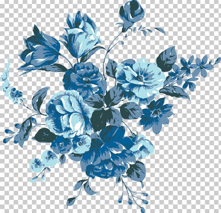 Blue Flower PNG, Clipart, Blue, Blue Flower, Blue Rose, Branch, Color Free PNG Download