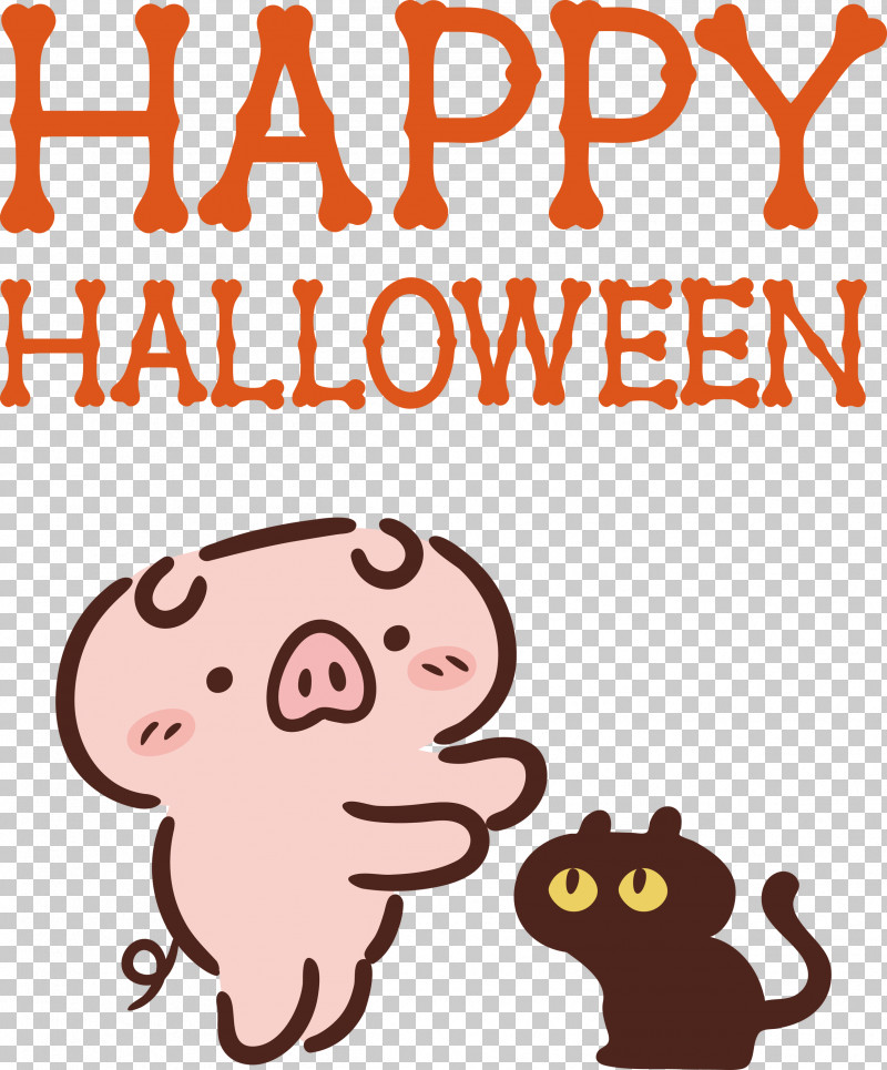 Happy Halloween PNG, Clipart, Behavior, Cartoon, Happiness, Happy Halloween, Line Free PNG Download