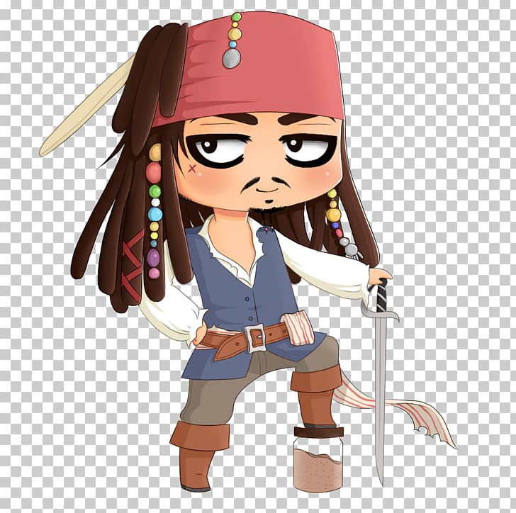 Jack Sparrow Chibi Drawing Piracy PNG, Clipart, Anime, Art, Brown Hair, Caricature, Cartoon Free PNG Download