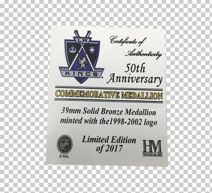 Los Angeles Kings National Hockey League Autograph Hockey Puck Font PNG, Clipart, 50th Anniversary, Autograph, Brand, Hockey Puck, Jeremy Roenick Free PNG Download