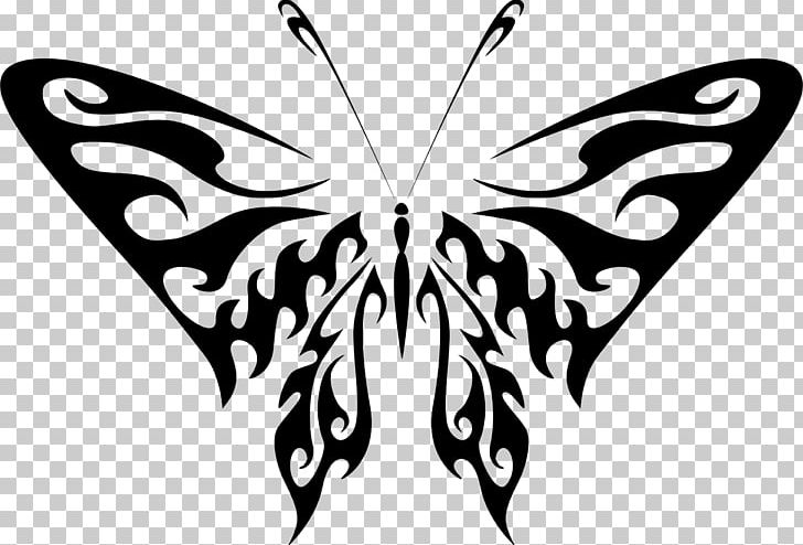 Computer Icons Stencil PNG, Clipart, Black, Brush Footed Butterfly, Fictional Character, Flower, Leaf Free PNG Download