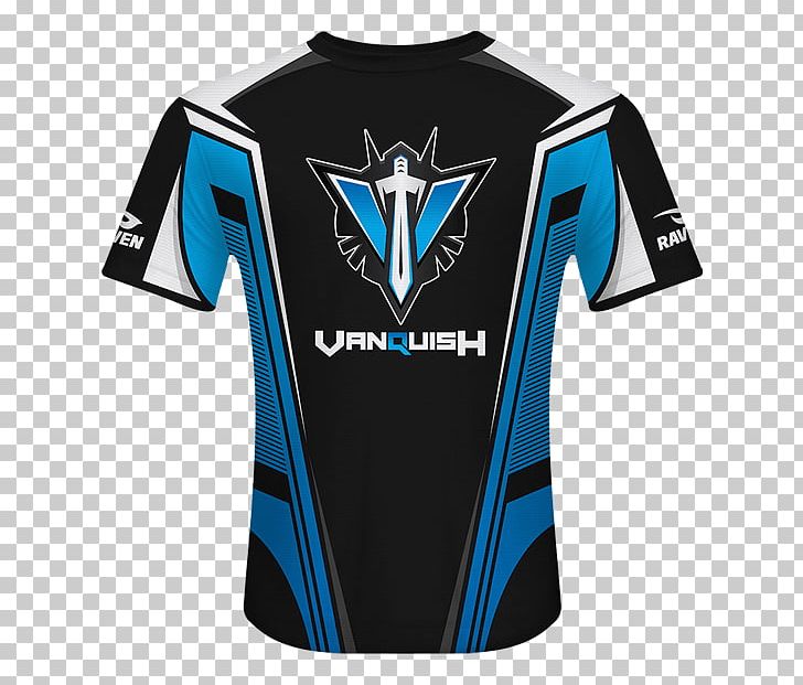T-shirt Electronic Sports Vanquish Jersey Clothing PNG, Clipart, Active Shirt, Bicycle Jersey, Black, Blue, Brand Free PNG Download