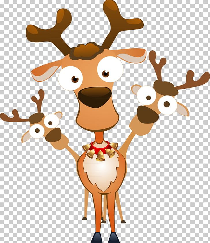 Rudolph Santa Claus Reindeer Christmas PNG, Clipart, Animal Figure, Antler, Cartoon, Christmas, Christmas Card Free PNG Download