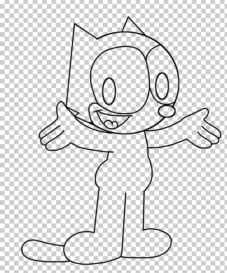 Felix The Cat Line Art Drawing PNG, Clipart, Angle, Animals, Arm, Art, Artist Free PNG Download