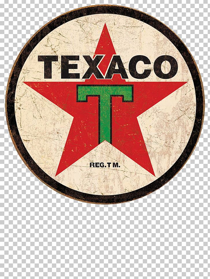 Emblem Texaco 1936 Logo Reproduction Round Distressed Retro Vintage Tin Sign Shop72 PNG, Clipart, Badge, Brand, Emblem, Label, Logo Free PNG Download
