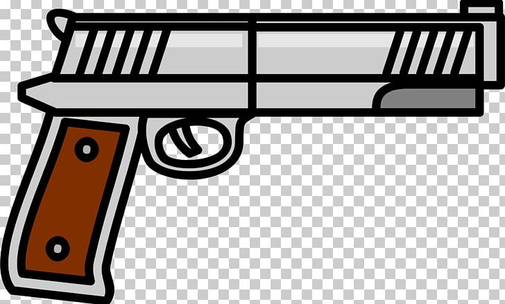 Weapon Firearm Pistol Revolver PNG, Clipart, Angle, Area, Black And White, Clip, Drawing Free PNG Download