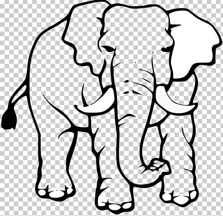 Asian Elephant Black And White PNG, Clipart, Area, Art, Cattle Like Mammal, Cuteness, Drawing Free PNG Download