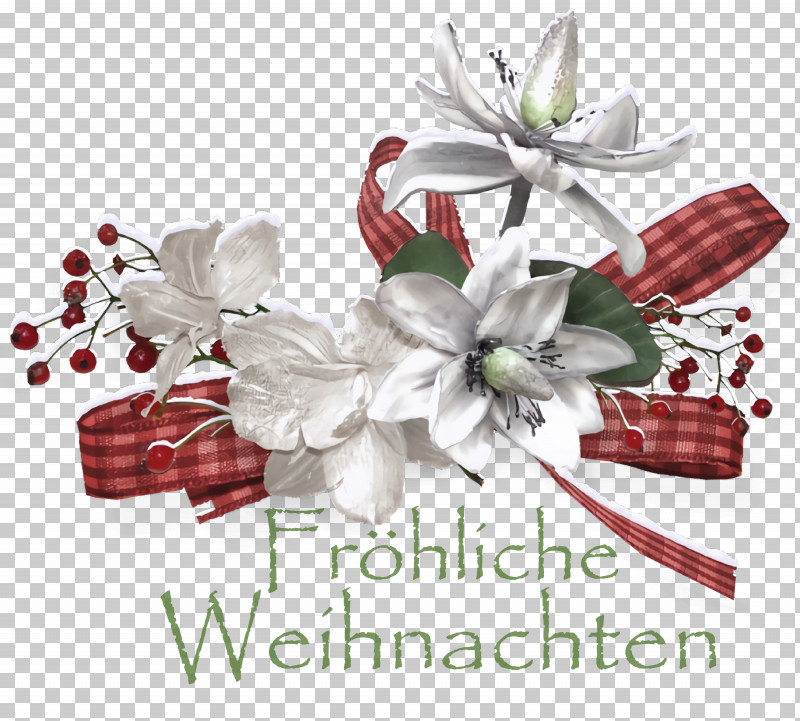 Frohliche Weihnachten Merry Christmas PNG, Clipart, Christmas Day, Christmas Ornament, Cut Flowers, Flower, Frohliche Weihnachten Free PNG Download