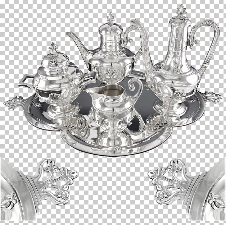 Silver Teapot White PNG, Clipart, Black And White, Drinkware, Jewelry, Metal, Serveware Free PNG Download