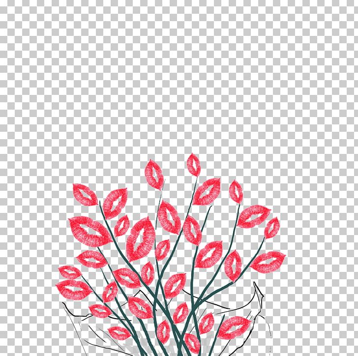 Flower Lip Illustration PNG, Clipart, Black And White, Cartoon, Chris, Coconut Tree, Family Tree Free PNG Download