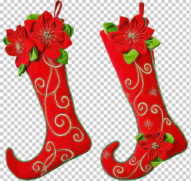 Christmas Stocking PNG, Clipart, Christmas Decoration, Christmas Ornament, Christmas Stocking, Costume Accessory, Footwear Free PNG Download