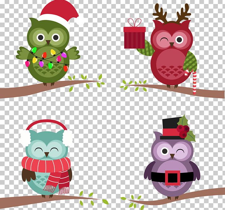 Owl Christmas PNG, Clipart, Beak, Bird, Christmas Background, Christmas Card, Christmas Decoration Free PNG Download