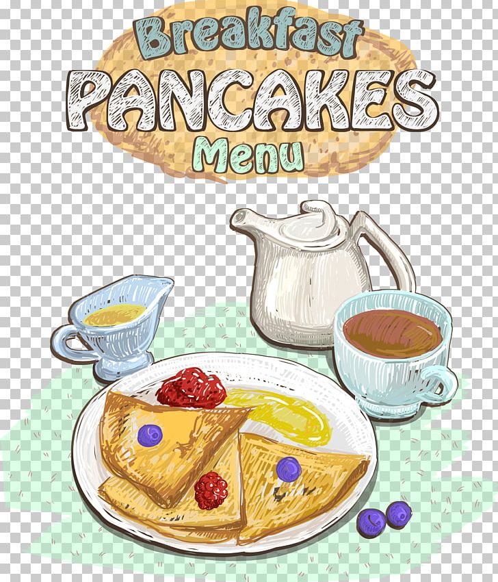 Tea Coffee Breakfast Pancake Croissant PNG, Clipart, Breakfast Vector, Brunch, Cafe, Coffee Cup, Coffee Menu Free PNG Download
