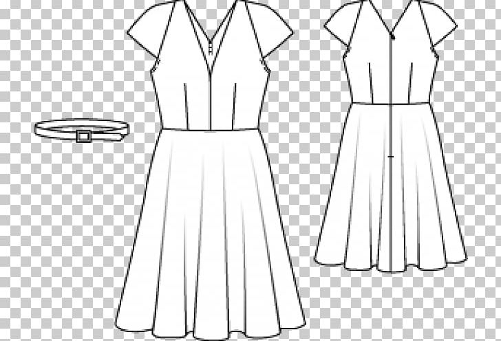 Dress Burda Style Sewing Drawing Pattern PNG, Clipart, Abdomen, Area, Artwork, Black, Black And White Free PNG Download