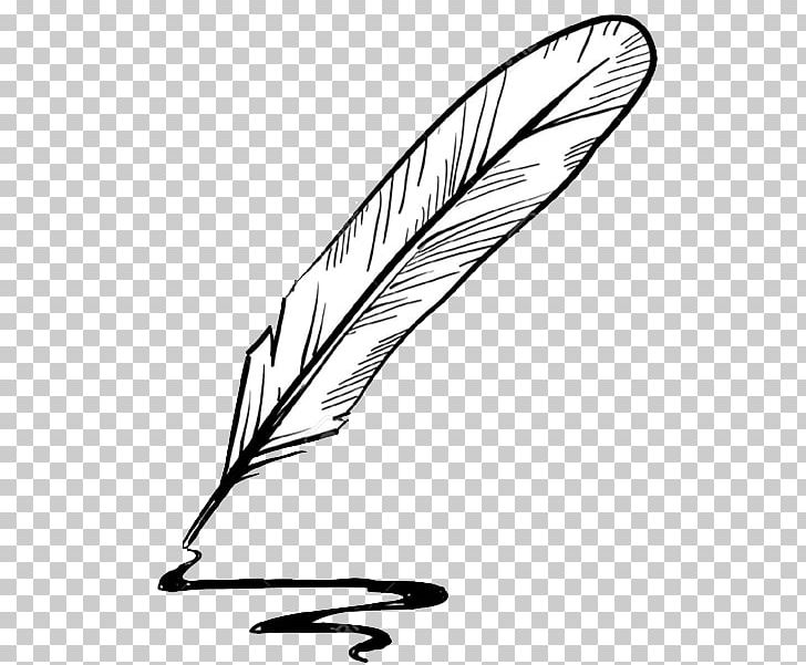 Paper Quill Drawing Inkwell PNG, Clipart, Beak, Bird, Black, Black And White, Dip Pen Free PNG Download