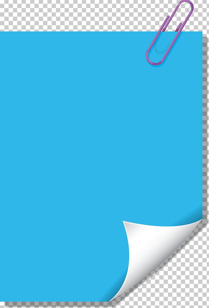 Post-it Note Paper Clip Sticker PNG, Clipart, Angle, Aqua, Area, Azure, Blue Free PNG Download