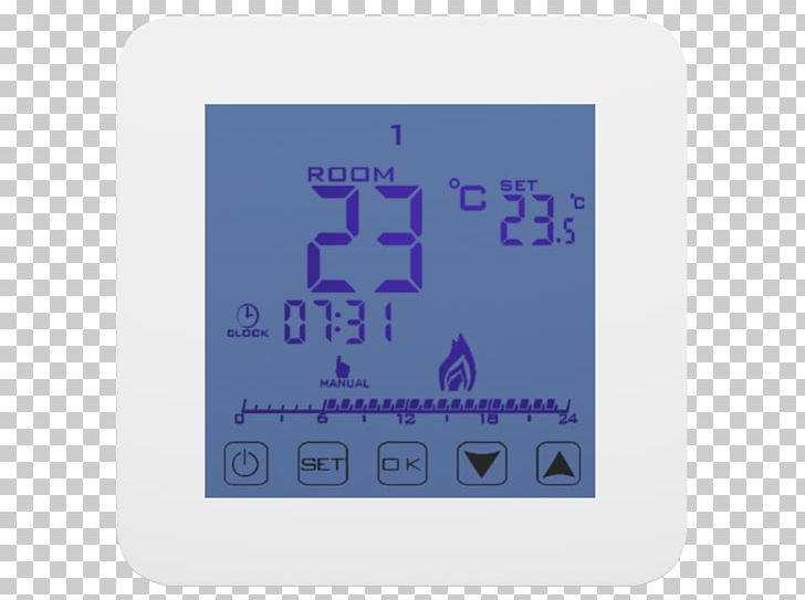 Thermostat Radiator Underfloor Heating Heater Electric Heating PNG, Clipart, Backlight, Berogailu, Central Heating, Electricity, Electronics Free PNG Download