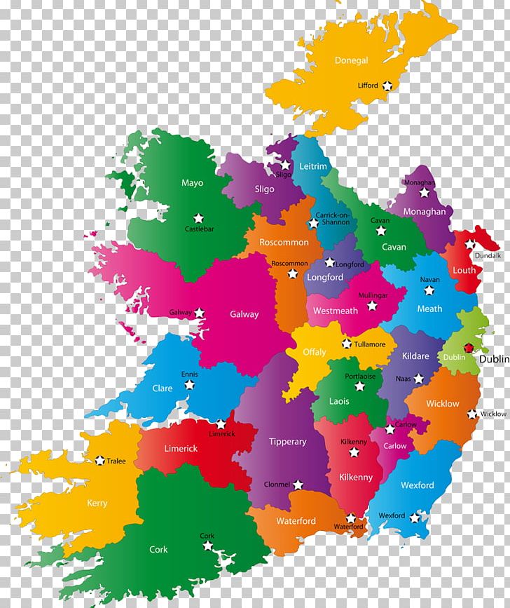 Counties Of Ireland World Map PNG, Clipart, Art, Capital Cities, Counties, Counties Of Ireland, County Free PNG Download