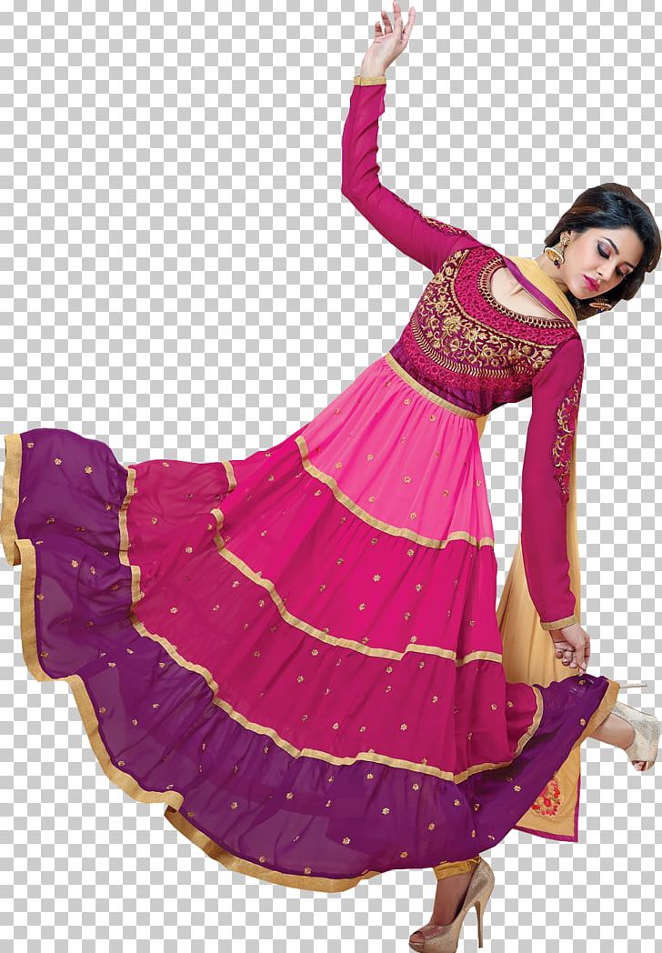 Frock Dress Pink Rose Pattambi PNG, Clipart, Anarkali, Clothing, Color Pink, Costume Design, Dancer Free PNG Download