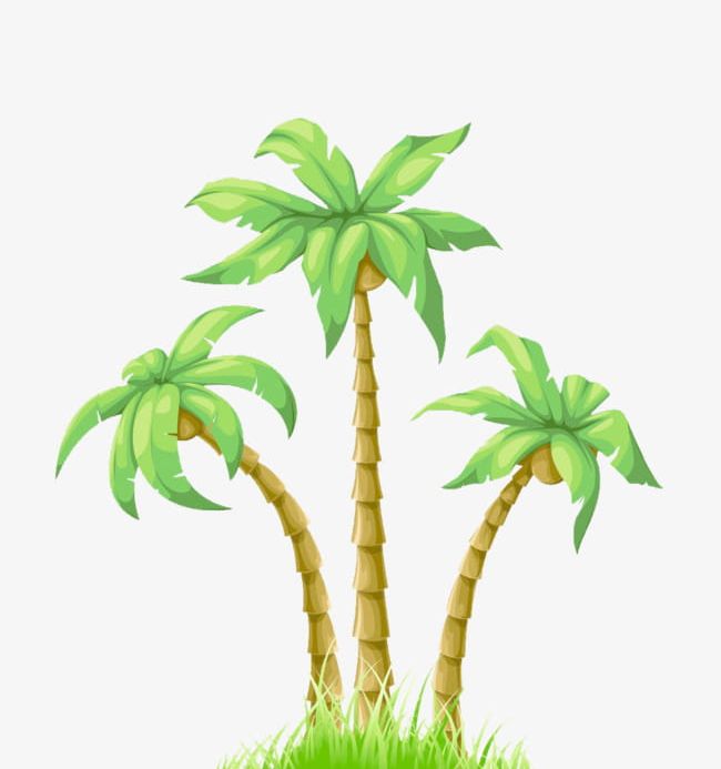 Summer Illustration Palm Tree PNG, Clipart, Cartoon, Cartoon Palm, Free, Free Stock Png, Hand Painted Free PNG Download
