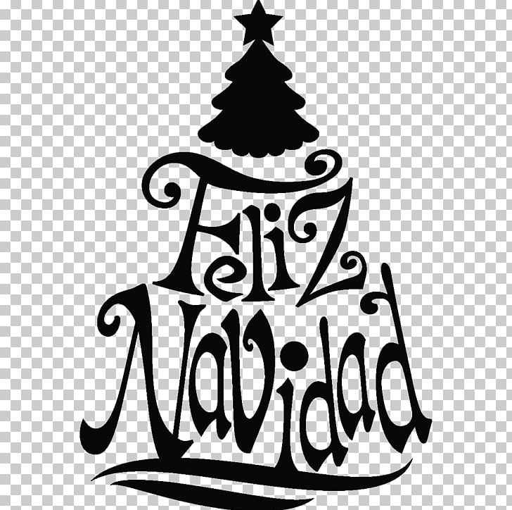Christmas Tree Spanish Paper PNG, Clipart, Artwork, Black, Black And White, Child, Christmas Free PNG Download