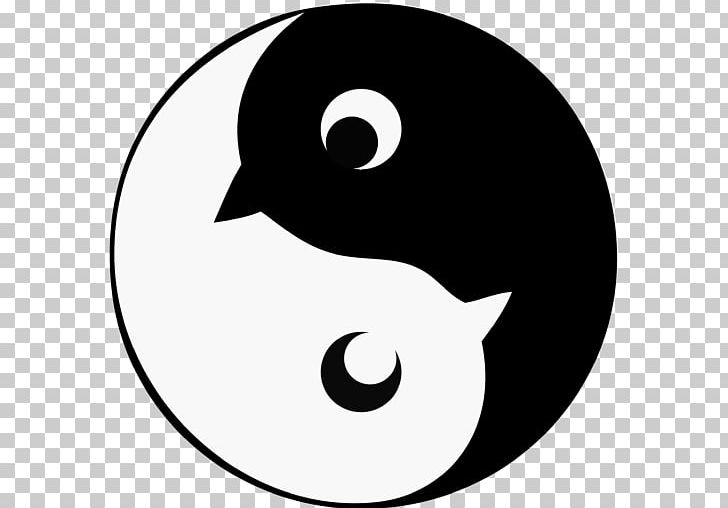 Yin And Yang Symbol PNG, Clipart, Artwork, Beak, Black, Black And White, Cat Free PNG Download