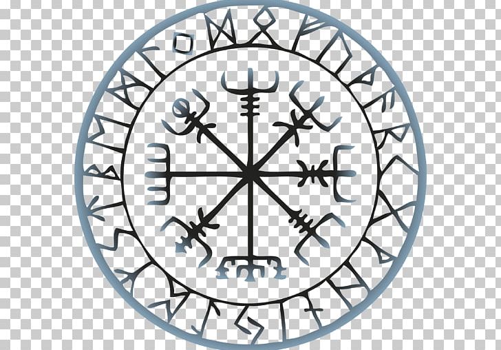 Vegvísir Runes Tattoo Compass Galdrabók PNG, Clipart, Area, Circle, Clock, Compass, Elder Futhark Free PNG Download