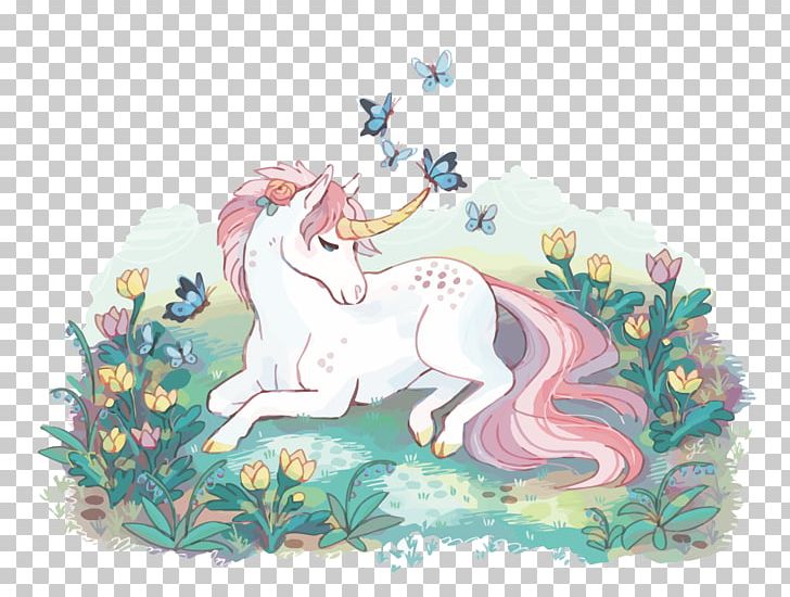 Unicorn Illustration PNG, Clipart, Beautiful, Cartoon Unicorn, Dream, Fictional Character, Hand Free PNG Download