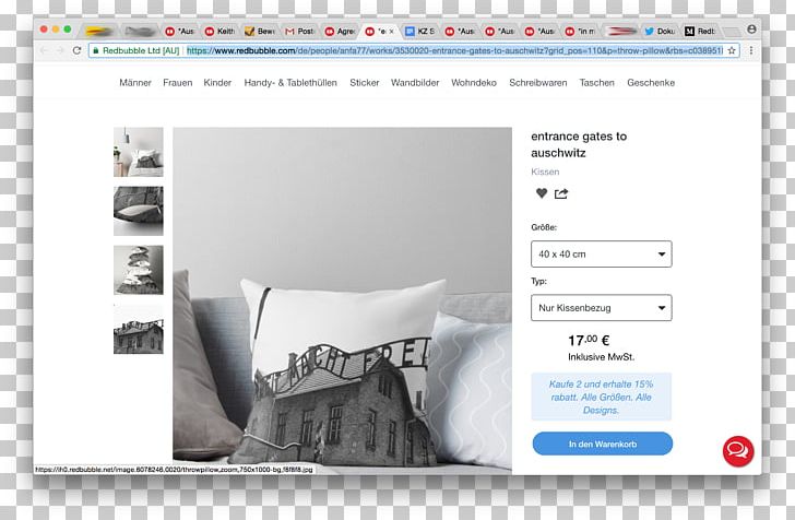 Screenshot The Holocaust Commerce Redbubble PNG, Clipart, Arbeit Macht Frei, Brand, Cache, Commerce, Holocaust Free PNG Download
