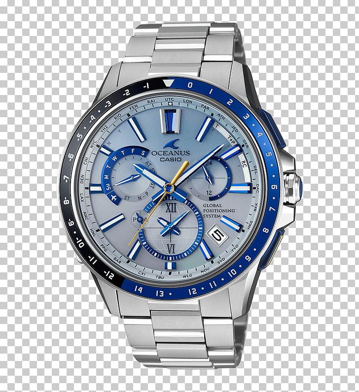 Casio Oceanus Watch Blue Clock PNG, Clipart, Blue, Brand, Casio, Casio Oceanus, Citizen Watch Free PNG Download