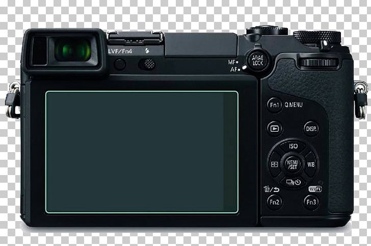 Panasonic Lumix DMC-GX1 Panasonic Lumix DMC-GF7 System Camera PNG, Clipart, Aparat Fotografic Hibrid, Black, Black Hair, Black White, Camera Icon Free PNG Download