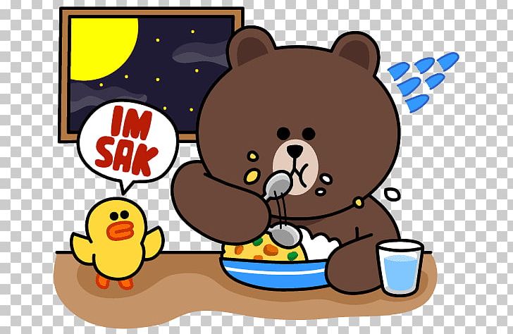 Line Friends Noodle Food PNG, Clipart, Carnivoran, Cartoon, Food, Friends, Line Free PNG Download