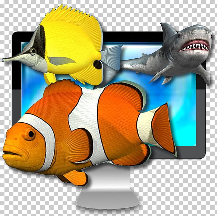 Screensaver Desktop Waterfall Live Fish Desktop Metaphor PNG, Clipart, Animals, Animation, App Store, Beak, Computer Icons Free PNG Download