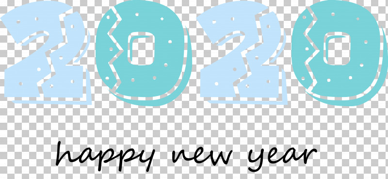 Happy New Year 2020 New Year 2020 New Years PNG, Clipart, Aqua, Azure, Blue, Happy New Year 2020, Line Free PNG Download