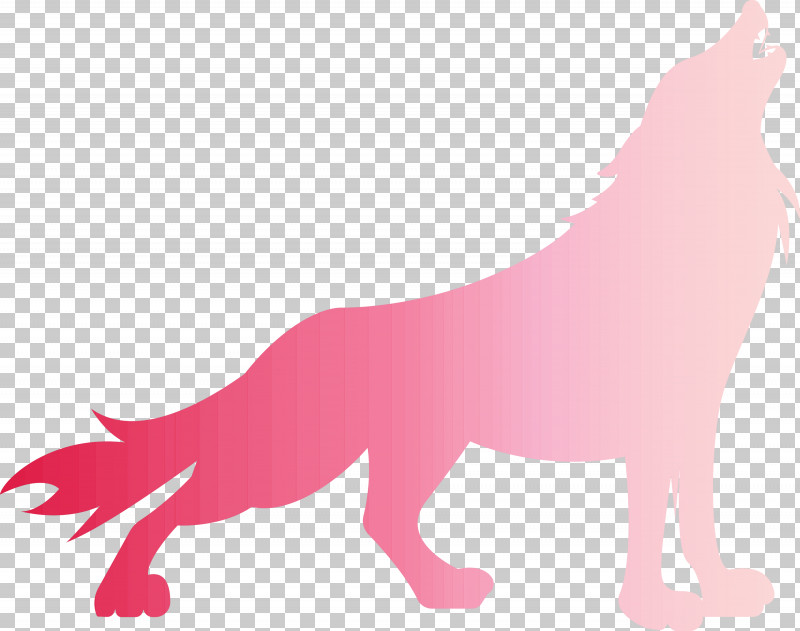 Wolf PNG, Clipart, Animal Figure, Magenta, Pink, Silhouette, Tail Free PNG Download