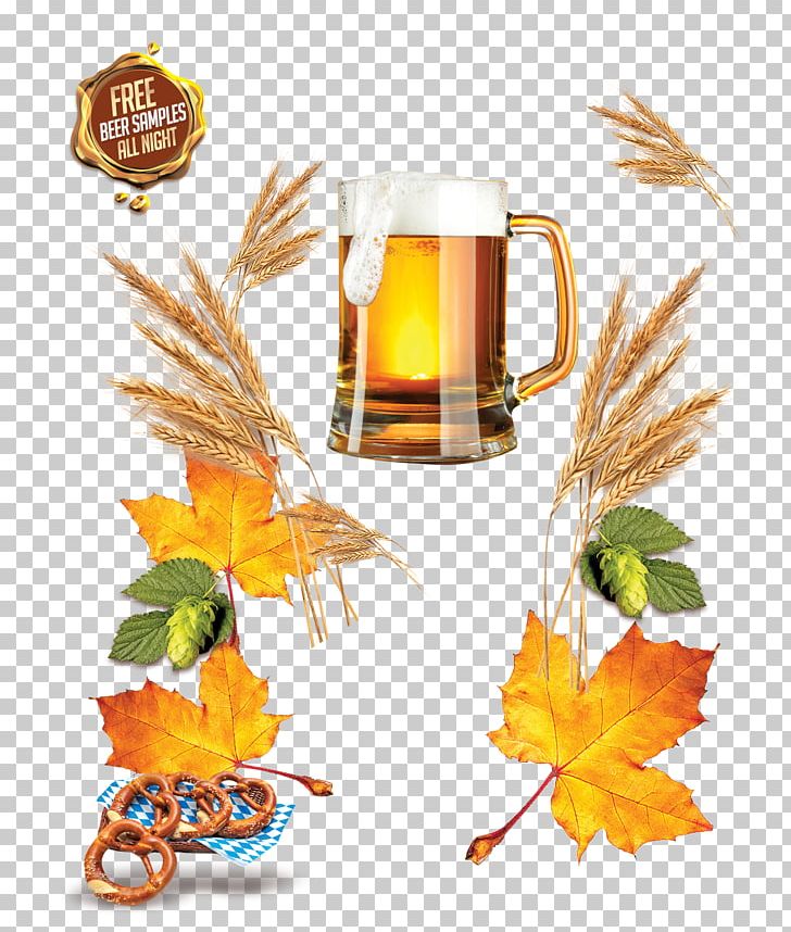 Wheat Beer Leaf Yellow PNG, Clipart, Autumn, Autumn Leaf Color, Beer, Beer Bottle, Beer Glass Free PNG Download