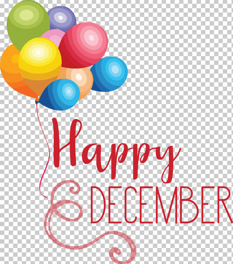 Happy December Winter PNG, Clipart, Balloon, Happy December, Meter, Party, Winter Free PNG Download