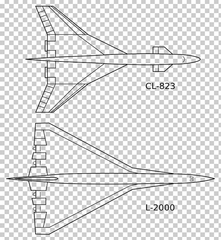 Lockheed L-2000 Boeing 2707 Lockheed Martin FB-22 Lockheed L-1011 TriStar Lockheed Corporation PNG, Clipart, Airplane, Angle, Artwork, Black And White, Boeing Free PNG Download