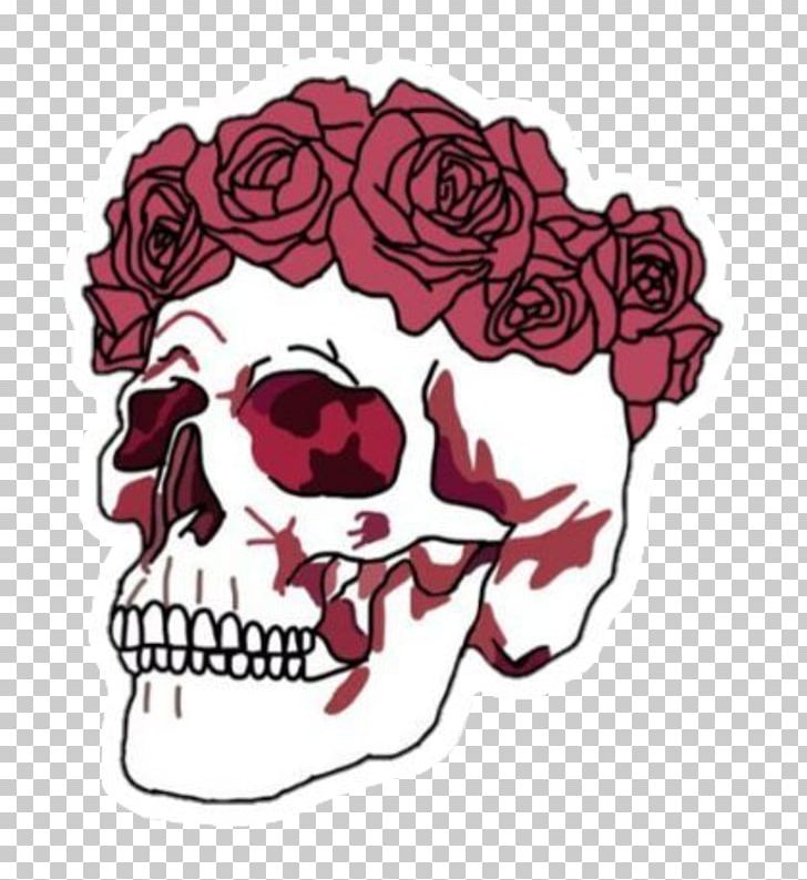 Skull Flower Skeleton PNG, Clipart, Art, Bone, Cut Flowers, Drawing, Face Free PNG Download