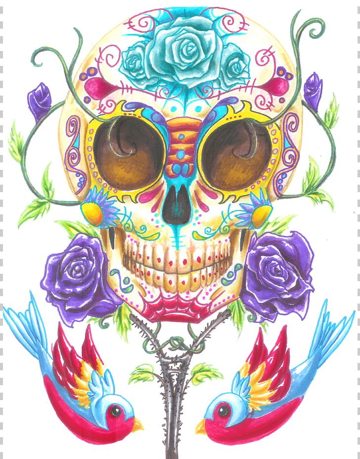 Death Calavera Day Of The Dead Tattoo Skull PNG, Clipart, Art, Background, Bone, Calavera, David Lozeau Free PNG Download