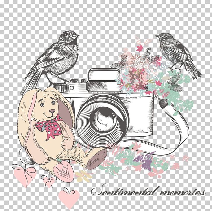 Camera Drawing Watercolor Painting Illustration PNG, Clipart, Animal, Art, Bear Vector, Bird, Cam Free PNG Download