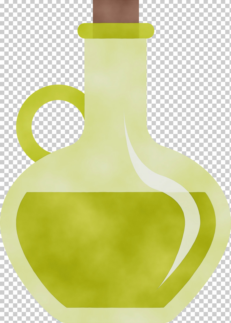 Green Yellow Bottle PNG, Clipart, Bottle, Green, Olive Oil, Paint, Watercolor Free PNG Download