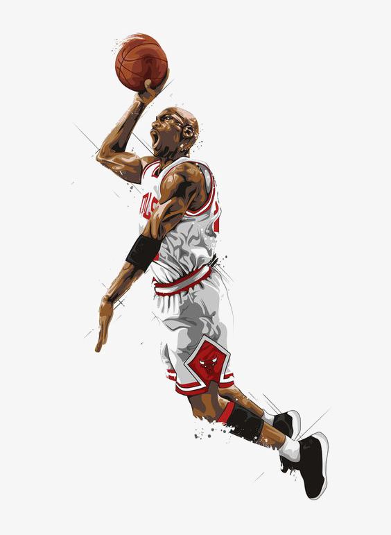 Hand-painted Basketball Player PNG, Clipart, Basketball Clipart, Dear, Dunk, Hand Painted Clipart, Jordan Free PNG Download