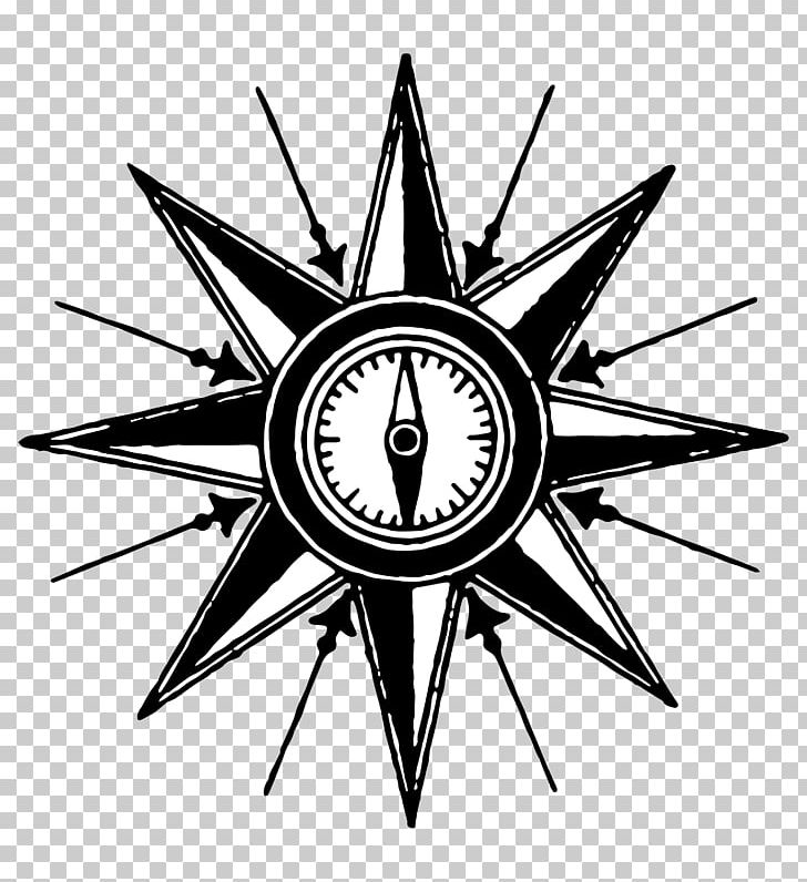 Steampunk Drawing PNG, Clipart, Black And White, Circle, Clock, Compass, Compass Rose Free PNG Download